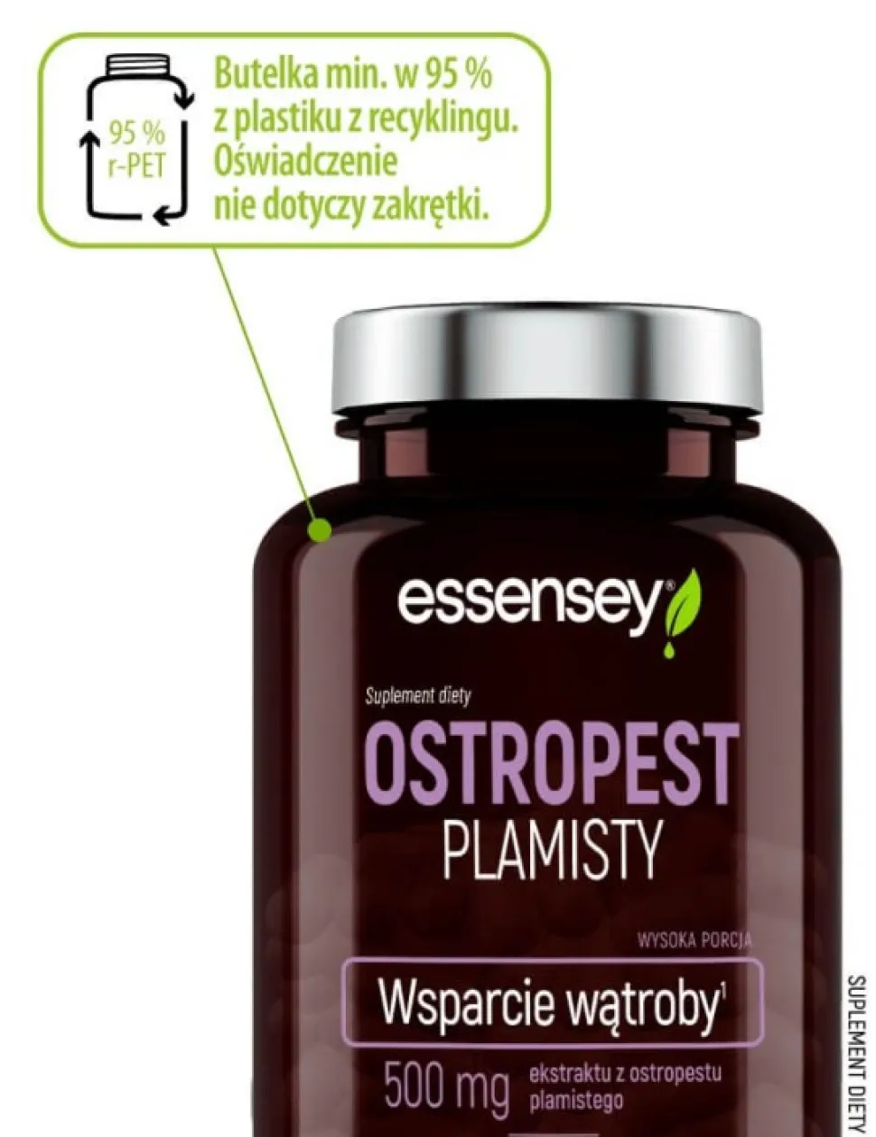 Essensey Ostropest plamisty, Wsparcie wątroby, kapsułki, 90 szt.