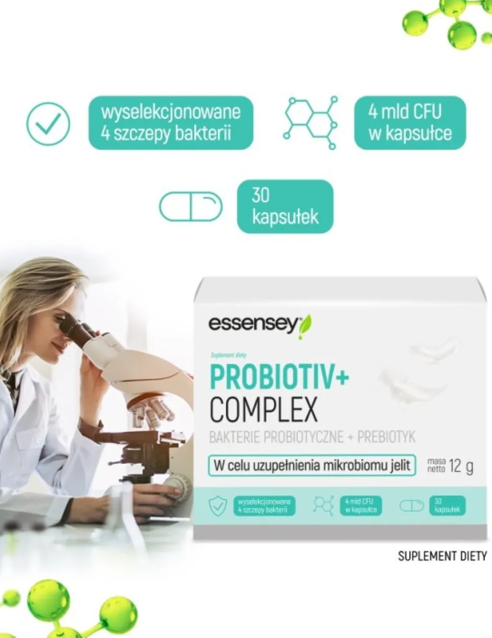 Essensey Probiotiv+ Complex, kapsułki, 30 szt.