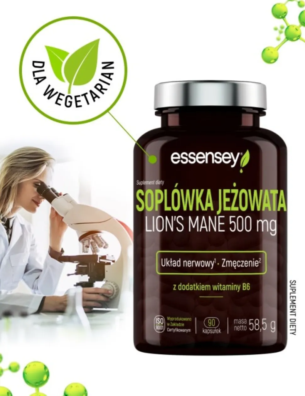 Essensey Soplówka Jeżowata, kapsułki, 90 szt.