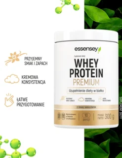 Essensey Whey Protein Premium, proszek, smak waniliowy, 300 g