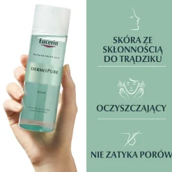Eucerin DermoPure, tonik do twarzy dla skóry tłustej i trądzikowej, 200 ml