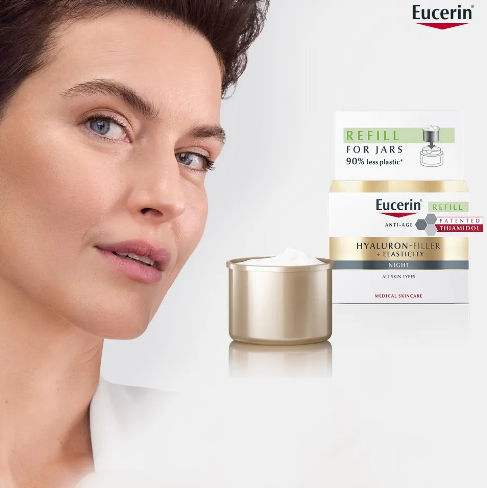 Eucerin Hyaluron-Filler + Elasticity, krem na noc, refill, 50 ml