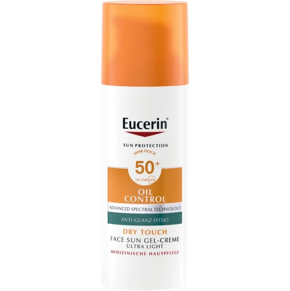 Eucerin Oil Control Dry Touch, żel-krem ochronny SPF 50+, 50 ml