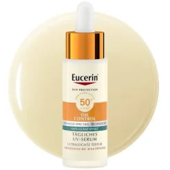 Eucerin Oil Control SPF 50+ Dry Touch, ultralekkie serum ochronne, 30 ml
