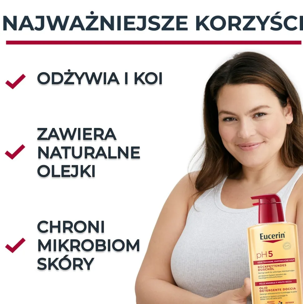 Eucerin pH5, olejek do mycia, 400 ml