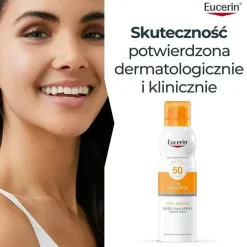 Eucerin Sun Oil Control SPF 50+, transparentny spray ochronny do ciała, 200 ml