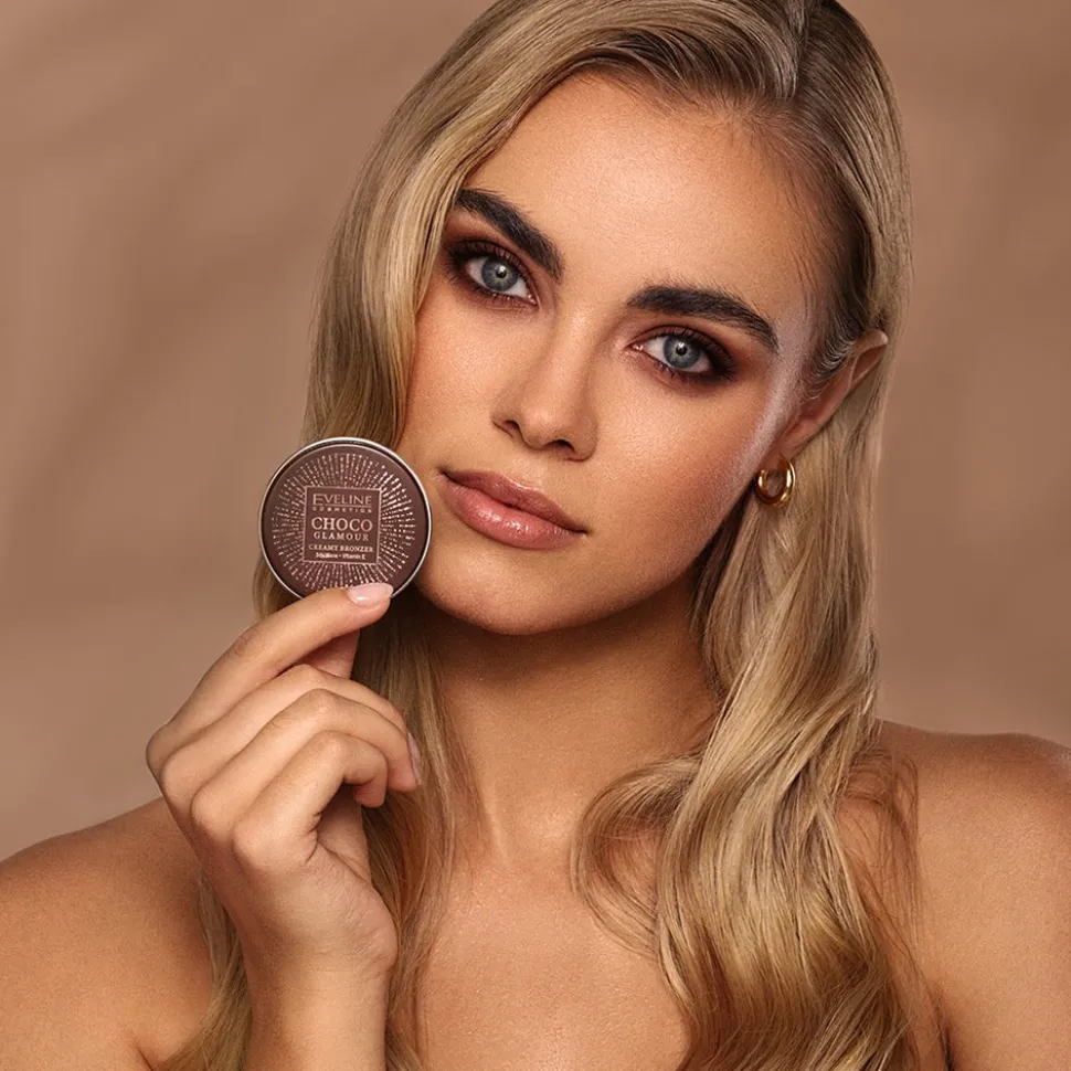 Eveline Choco Glamour, bronzer w kremie, 01, 20 g