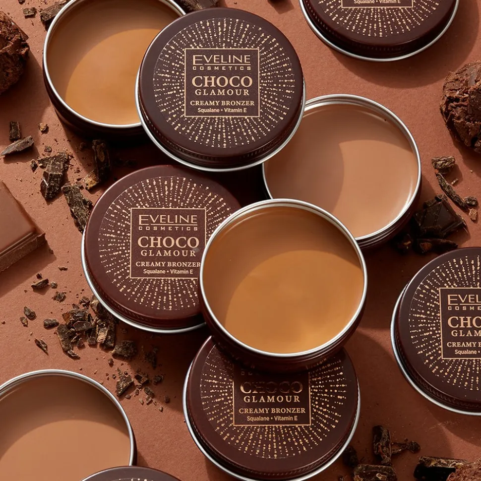 Eveline Choco Glamour, bronzer w kremie, 02, 20 g