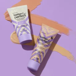 Eveline Cosmetics Better Than Perfect, nawilżająco-kryjący podkład z formułą No Transfer, 05 Creamy Beige, 30 ml