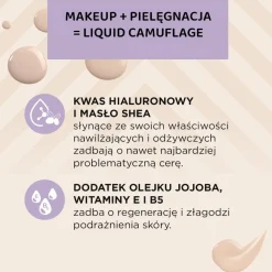 Eveline Liquid Camouflage, wodoodporny korektor kamuflujący z kwasem hialuronowym, 04, 7 ml