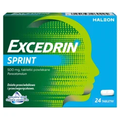 Excedrin Sprint, 500 mg, tabletki powlekane, 24 szt.
