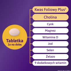Femibion 1 Wczesna ciąża Kwas Foliowy Plus, tabletki powlekane, 28 szt.