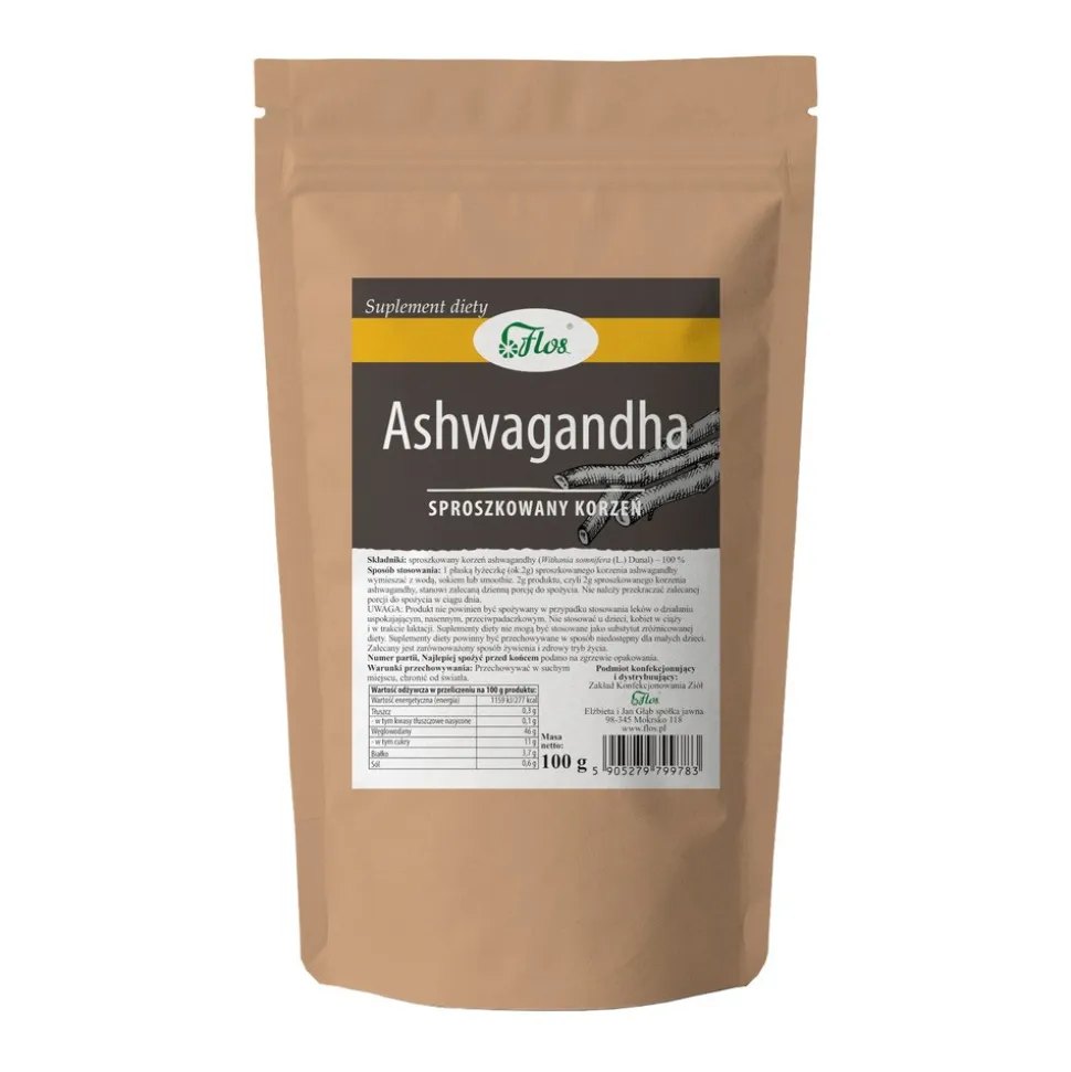 Flos Ashwagandha Sproszkowany korzeń, proszek, 100 g