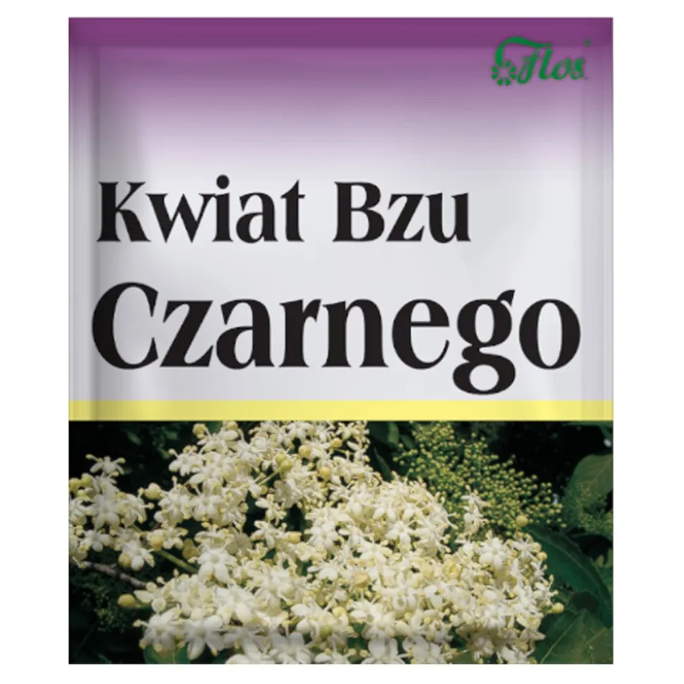 Flos, Bez czarny, kwiat, 50 g