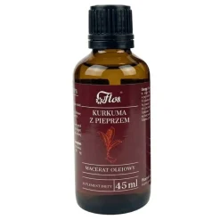 Flos Kurkuma z pieprzem, macerat olejowy, płyn, 45 ml