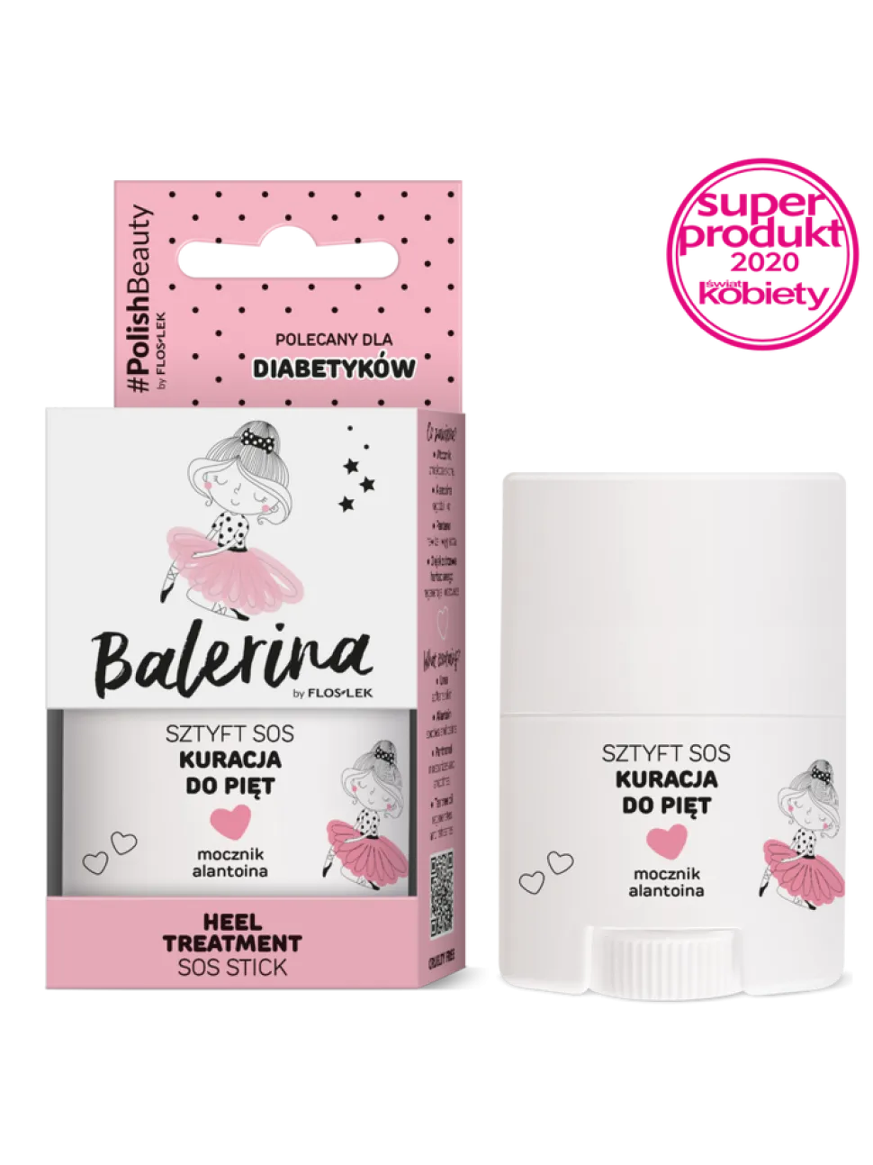 Flos-Lek Balerina, sztyft SOS kuracja do pięt, 20 g
