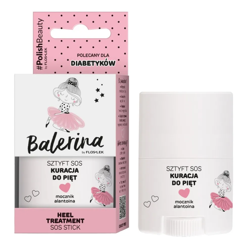 Flos-Lek Balerina, sztyft SOS kuracja do pięt, 20 g