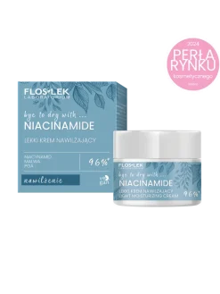 Flos-Lek Bye to Dry with Niacinamide, lekki krem nawilżający, 50 ml