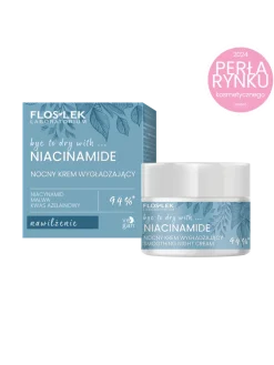 Flos-Lek Bye to Dry with Niacinamide, nocny krem wygładzający, 50 ml