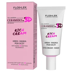 Flos-Lek Ceramides 3D Rich Cream, krem-maska pod oczy, 30 ml