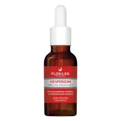 Flos-Lek Hesperidin, peeling kwasowy na noc, skóra naczynkowa, wrażliwa, ze skłonnością do rumienia, 30 ml