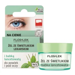Flos-Lek Laboratorium, żel ze świetlikiem lekarskim i babką lancetowatą do powiek i pod oczy, 10 g