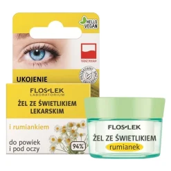 Flos-Lek Laboratorium, żel ze świetlikiem lekarskim i rumiankiem do powiek i pod oczy, 10 g