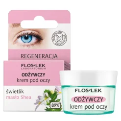 Flos-Lek Laboratorium, odżywczy krem pod oczy świetlik i masło Shea, Regeneracja, 15ml