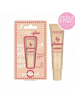 Flos-Lek Lip Care Glimmer, serum do ust, sparkle peach, 14 g