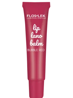 Flos-Lek Lip Care, lanobalsam do ust, bubble red, 12 g
