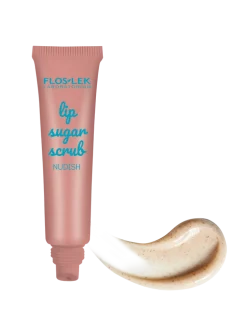 Flos-Lek Lip Care, peeling cukrowy do ust, nudish, 14 g