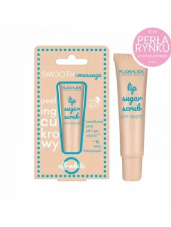 Flos-Lek Lip Care, peeling cukrowy do ust, off-white, 14 g
