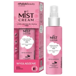 Flos-Lek Mist Cream, lekka emulsja do twarzy Róża, 110 ml