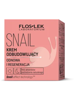 Flos-Lek Snail, krem, odbudowujący, na dzień/noc, 50ml