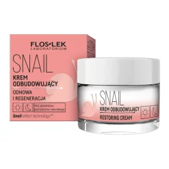 Flos-Lek Snail, krem, odbudowujący, na dzień/noc, 50ml