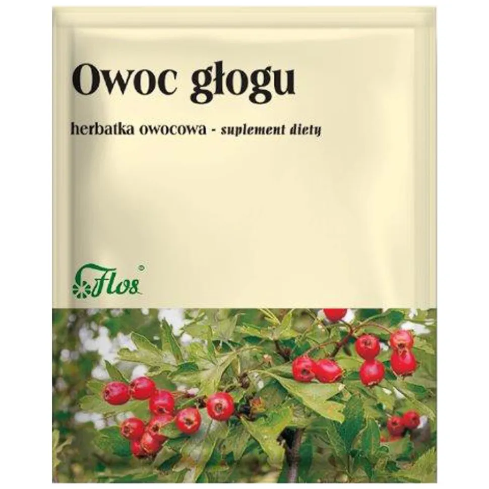 Flos Owoc głogu, herbatka owocowa, 50 g