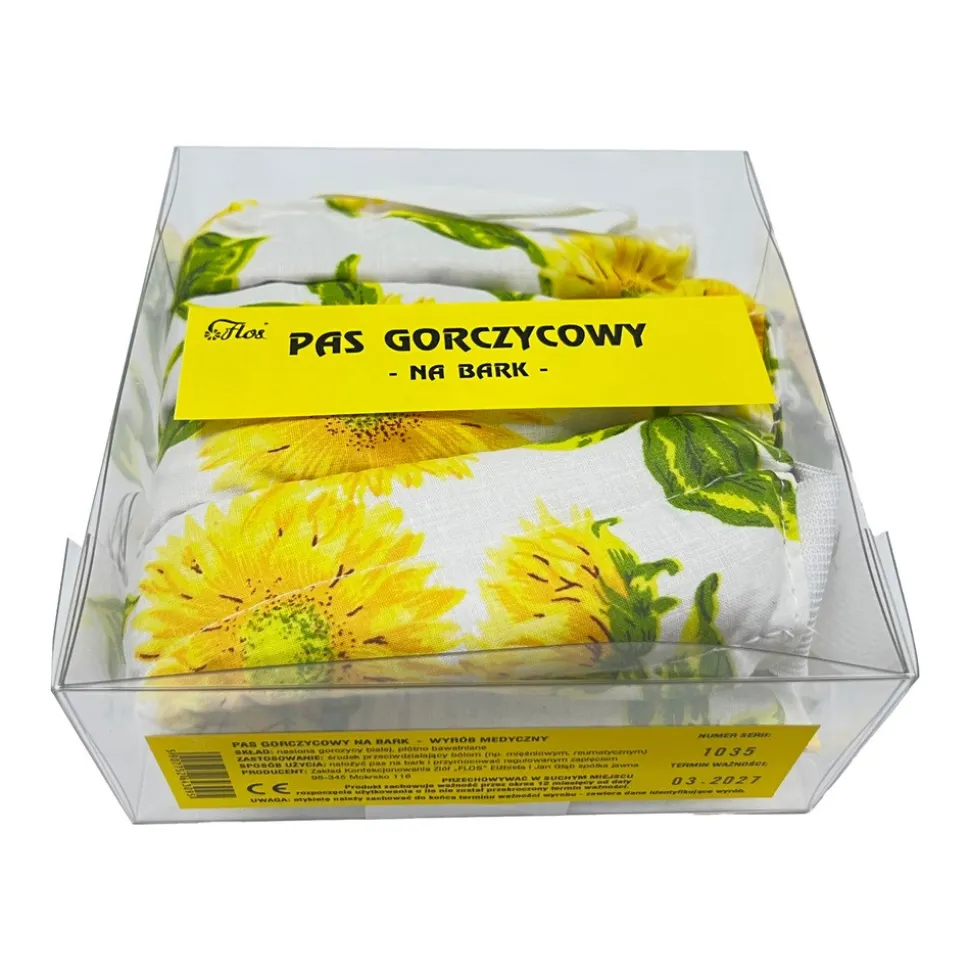 Flos, pas gorczycowy, na bark, 1 szt.