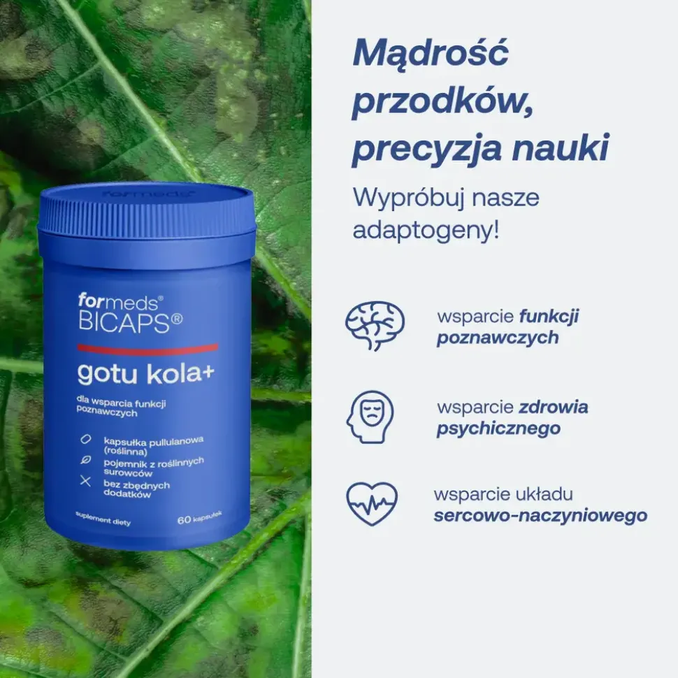 Formeds Bicaps Gotu Kola+, kapsułki twarde, 60 szt.