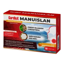 Gardlox Manuislan, pastylki do ssania, smak miętowy, 16 szt.