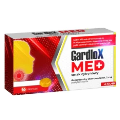 Gardlox Med smak cytrynowy, 3 mg, pastylki twarde, 16 szt.