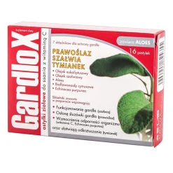 Gardlox, pastylki ziołowe do ssania z witaminą C, 16 szt.