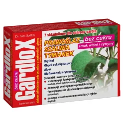 Gardlox, ziołowe tabletki do ssania, o smaku wiśni i cytryny, bez cukru, 16 szt.