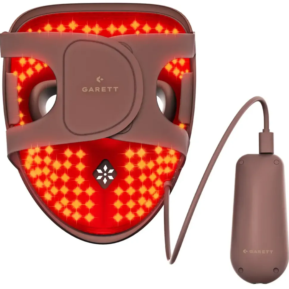 Garett Beauty Skin Ritual Face&Neck, maska LED do twarzy i szyi, brązowy, 1 szt.