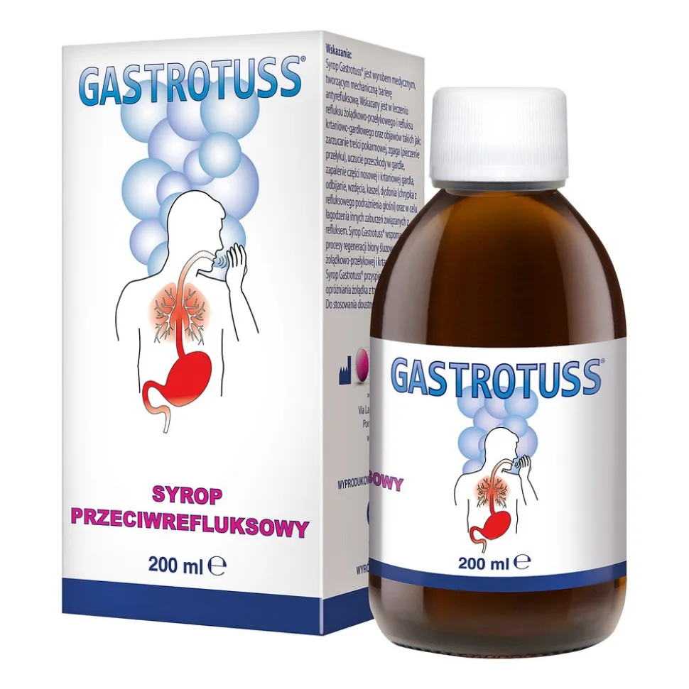 Gastrotuss, syrop przeciwrefluksowy, 200 ml