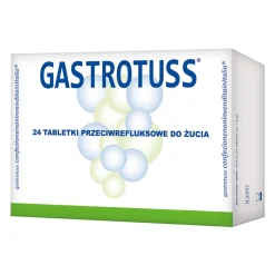 Gastrotuss, tabletki do żucia na refluks, 24 szt.