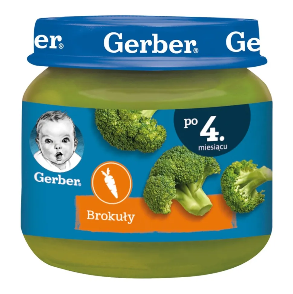 Gerber, Brokuły, 4 m+, 80 g