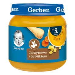 Gerber, jarzynowa z królikiem, 5 m+, 125 g