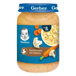 Gerber, kalafiorowa z królikiem, 8 m+, 190 g