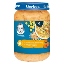 Gerber, krupniczek drobiowy z warzywami, 9 m+, 190 g