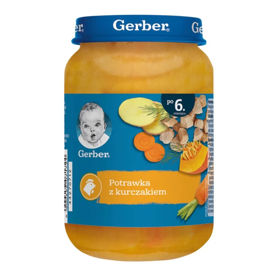 Gerber, kurczak w potrawce z jarzynami, 6 m+, 190 g